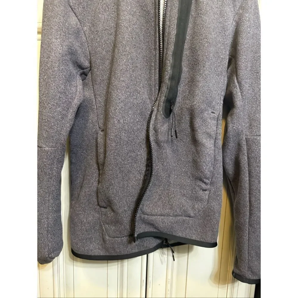 Nike Youth Fleece Sportswear Tech Fleec Full Zip Winterized Hoodie Gray Size XS